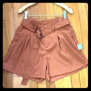 Rusted orange relaxed shorts